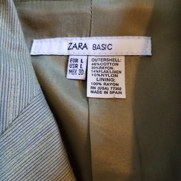 ZARA BASIC green jacket -VTG - Picture 2 of 5